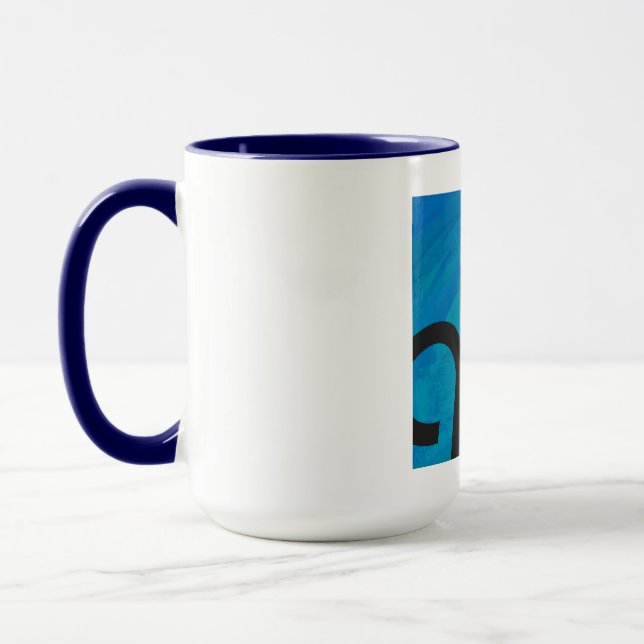 Blue Decade Birthdday Mug (Left)