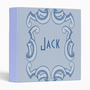 Blue Deco Framed Binder