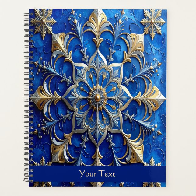 Blue Decorative Holiday Planner (Devant)