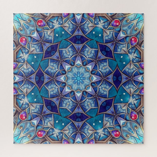 Blue Decorative Jigsaw Puzzle (Vertical)