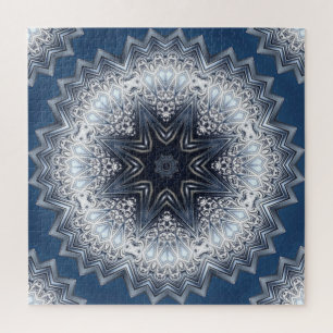 Blue Decorative Jigsaw Puzzle