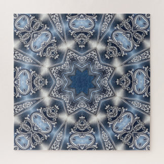 Blue Decorative Jigsaw Puzzle