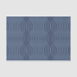 Blue, decorative, simple, modern, trendy wavy art tissue paper