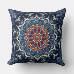 Blue Decorative Throw Pillow