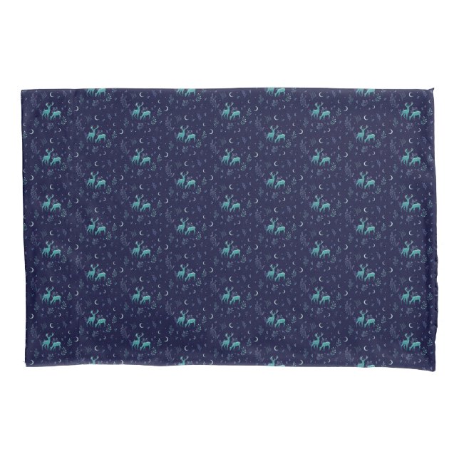 Blue Deer Pillowcase (Front)