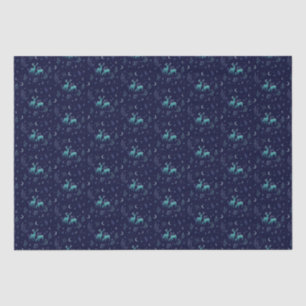 Blue Deer Tissue Paper