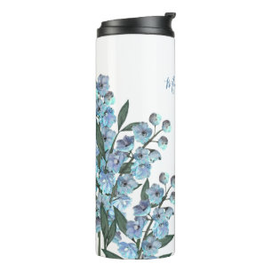 Blue Delphinium Thermal Tumbler