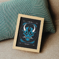 Blue Demon Oni Mask