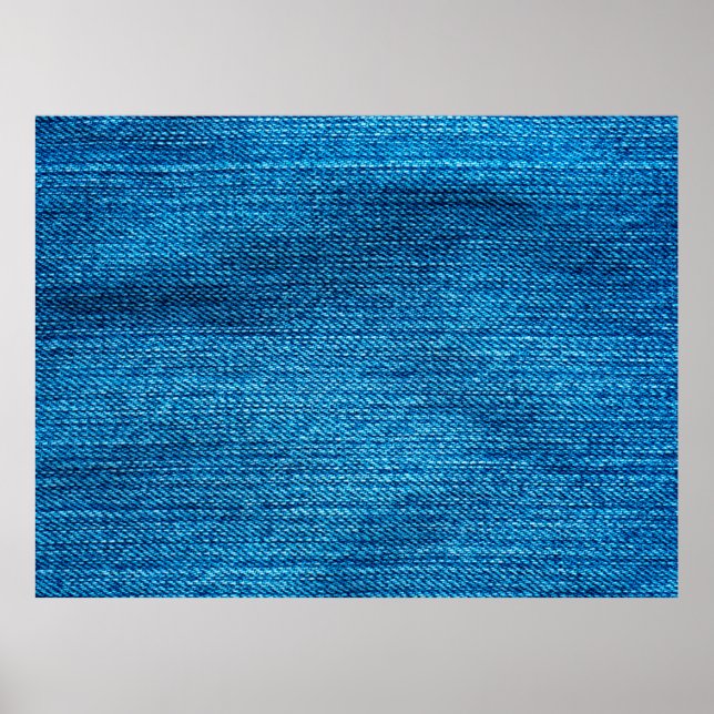 blue denim background used as a backdrop poster (Front)