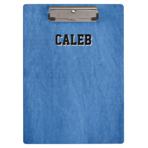 blue denim clipboard
