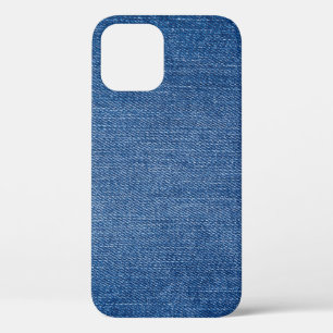 Blue denim jeans iPhone 12 case