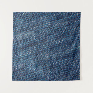 Blue denim jeans texture background. tapestry
