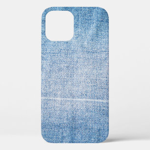 Blue denim jeans texture iPhone 12 case