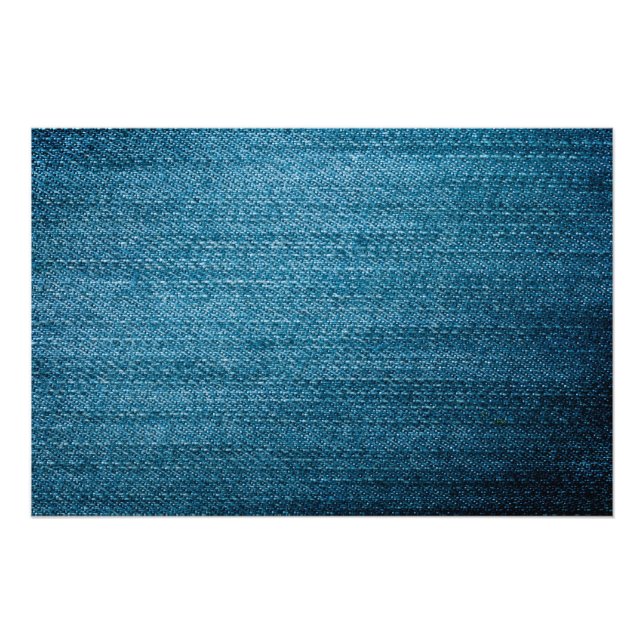 Blue Denim Jeans Texture For Background Photo Print (Front)