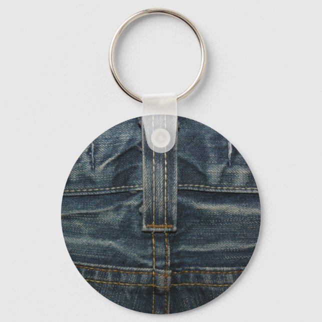 Blue Denim Keychain (Front)