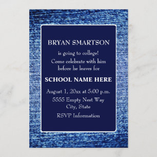 Blue Denim - Look Trunk Party Invitation