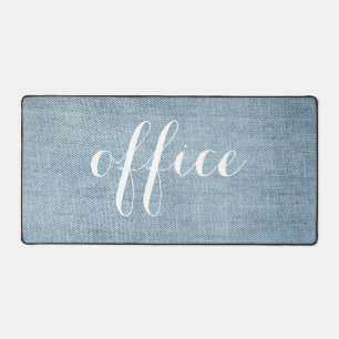 Blue Denim Photo Customizable Desk Mat