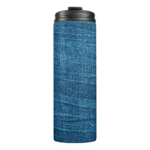 Blue denim texture, Bluejeans texture Thermal Tumbler