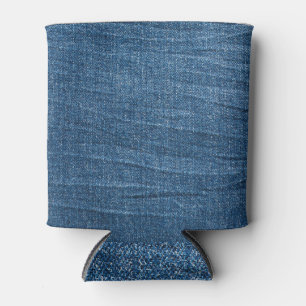 Blue Denim Texture: Classic Jeans. Can Cooler