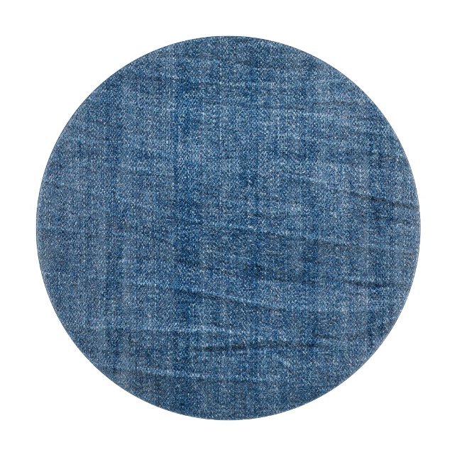 Blue Denim Texture: Classic Jeans. Cutting Board (Front)