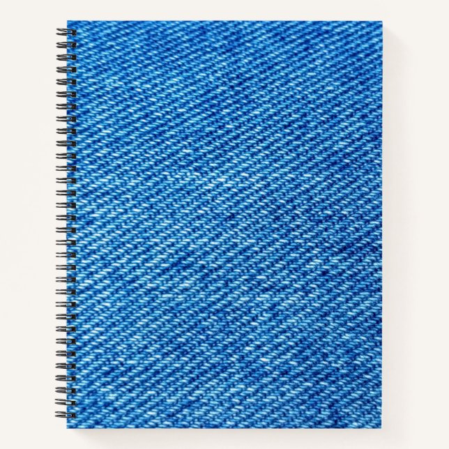 Blue Denim Texture Notebook (Front)
