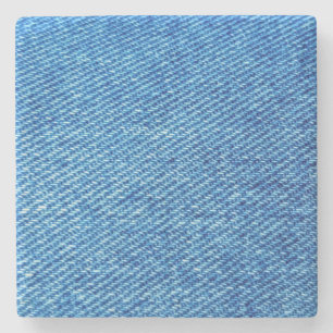 Blue Denim Texture Stone Coaster