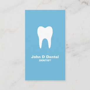 Blue dental dentist  business card