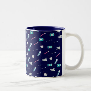 blue dental mug