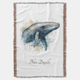 Blue Depths Ocean Cottage Comfort Throw Blanket