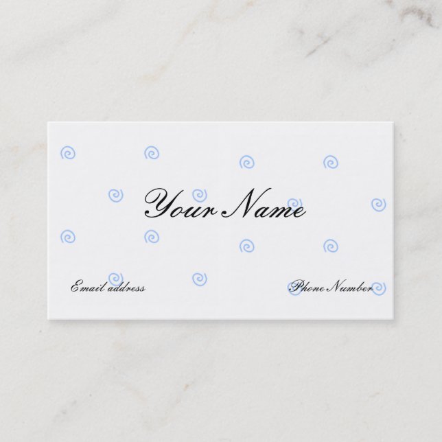 Blue Designer Business and Profile Cards Template (Front)
