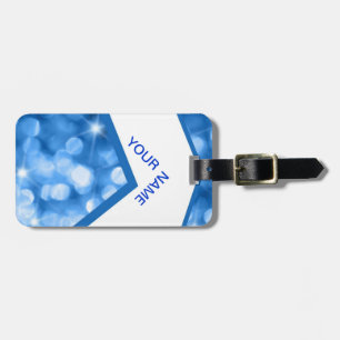 Blue Designer Luggage Tag