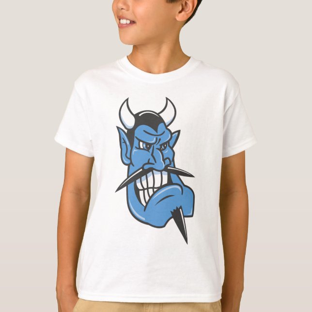 Blue Devil Face T-Shirt (Front)