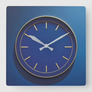 Blue Dial Wall Clock
