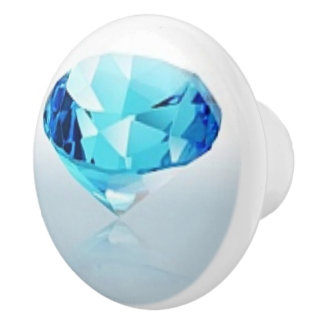 BLUE DIAMOND CERAMIC KNOB