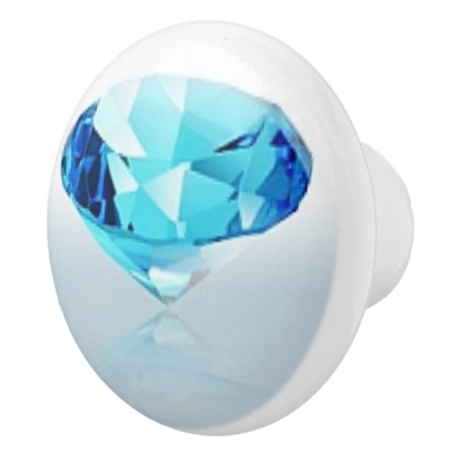 BLUE DIAMOND CERAMIC KNOB (Right)
