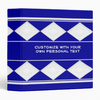 blue diamond customizable binder