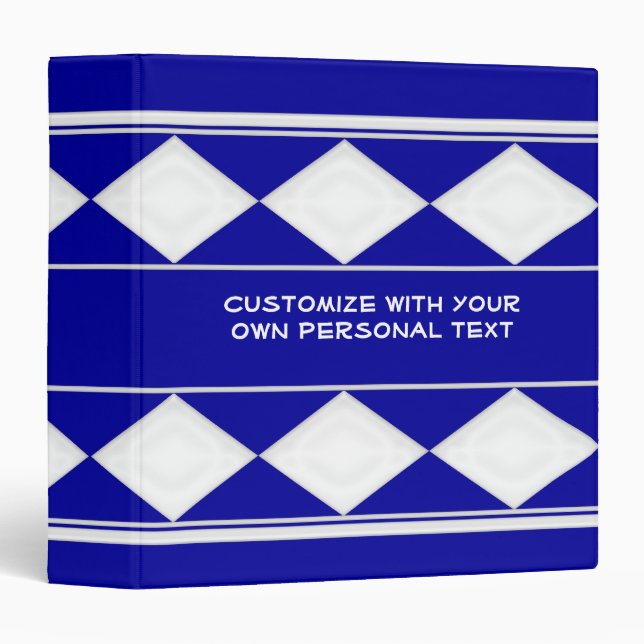 blue diamond customizable binder (Front/Spine)