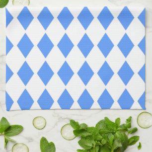 Blue Diamond Design Kitchen Towel