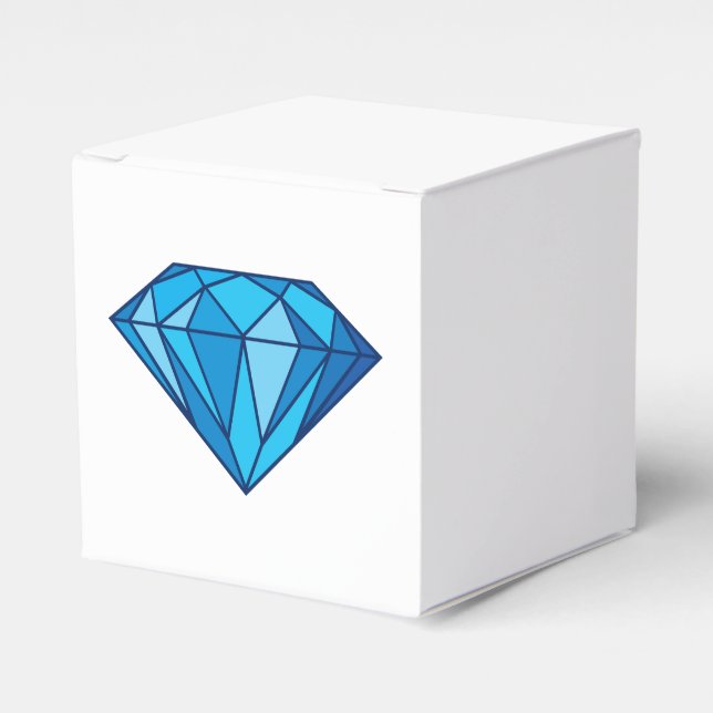 Blue Diamond Favour Box (Front Side)
