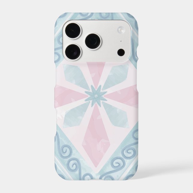 Blue Diamond Geometric Pattern (Back)