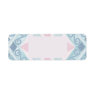 Blue Diamond Geometric Pattern