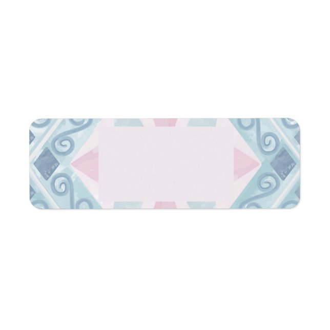 Blue Diamond Geometric Pattern (Front)