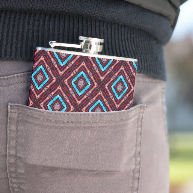 Blue Diamond Hip Flask (In Situ)