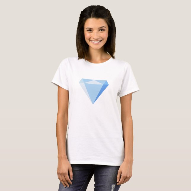 Blue Diamond icon  T-Shirt (Front Full)