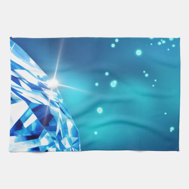 blue diamond kitchen towel (Horizontal)