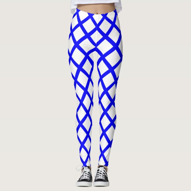 Blue Diamond Leggings (Front)