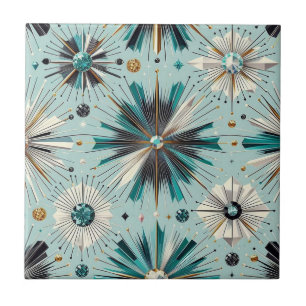 Blue Diamond Mid Century Modern Tile