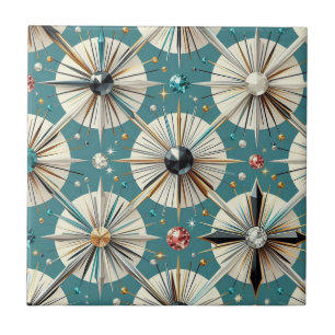 Blue Diamond Mid Century Modern Tile