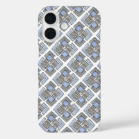 Blue Diamond-Modern Bauhaus Geometric Pattern