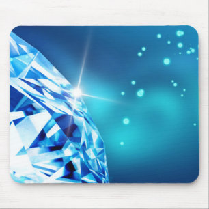 blue diamond mouse pad